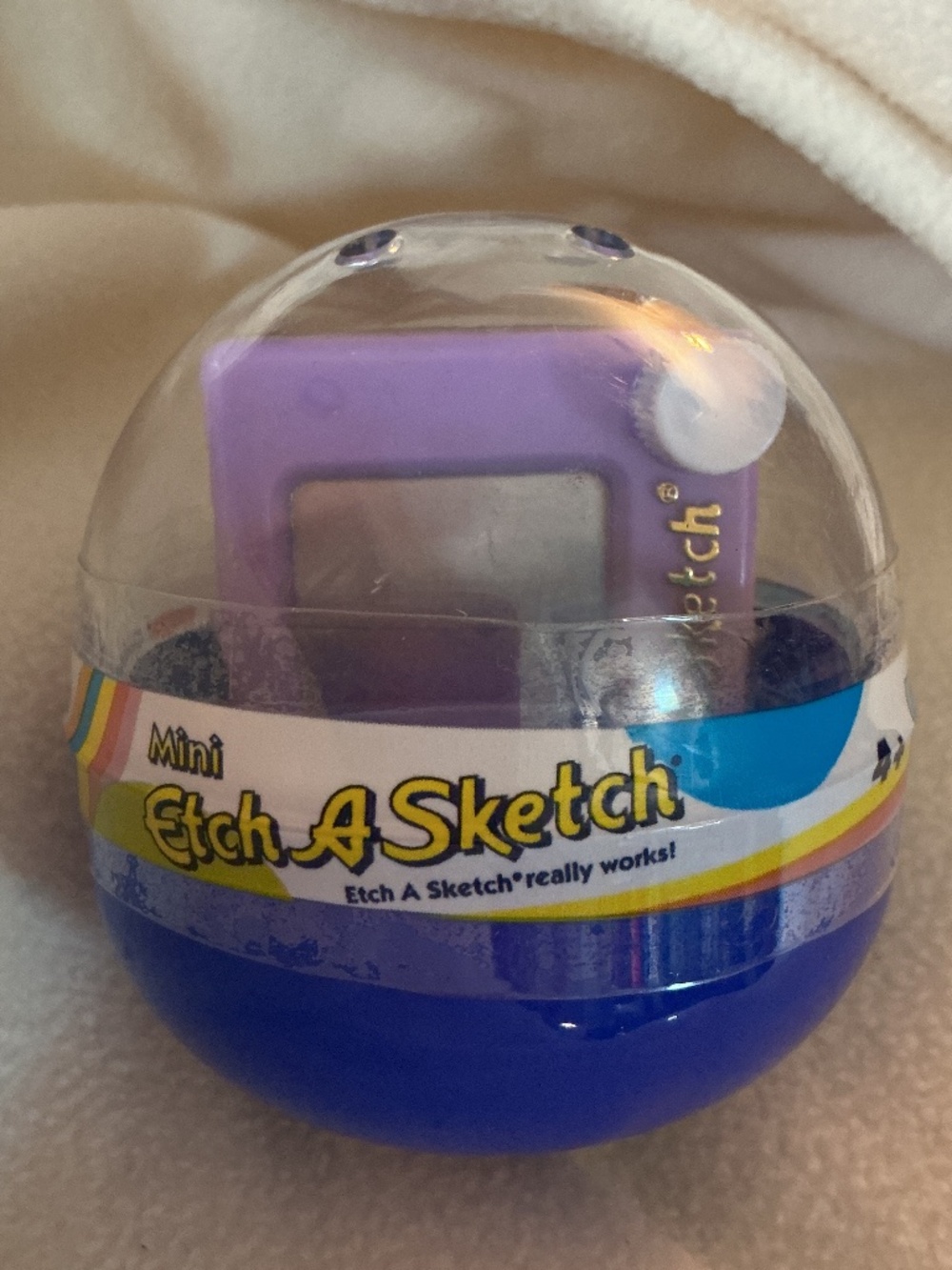 NEW Miniature Mini PURPLE ETCH A SKETCH Drawing Toy Ohio Art From 2007 # 50110